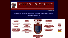 What Stefan-university.edu website looked like in 2023 (This year)