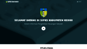 What Sipks.kedirikab.go.id website looked like in 2023 (This year)