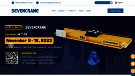 What Sevenoverheadcrane.com website looked like in 2023 (This year)