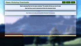 What Steamworkshopdownloader.com website looked like in 2023 (This year)