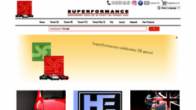 What Superformance.co.uk website looked like in 2023 (This year)