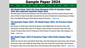 What Sample-paper.in website looked like in 2023 (This year)