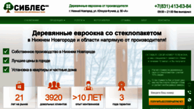 What Sibles-nn.ru website looked like in 2023 (This year)