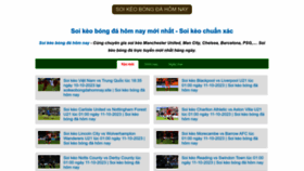 What Soikeobongdahomnay.site website looked like in 2023 (This year)
