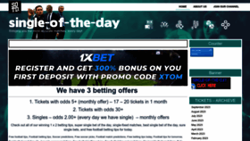 What Single-of-the-day.com website looked like in 2023 (2 years ago)
