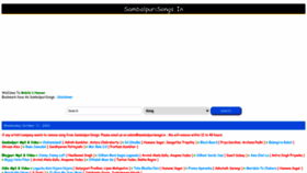 What Sambalpurisongs.in website looked like in 2023 (This year)