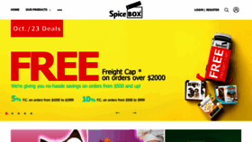 What Spicebox.ca website looked like in 2023 (This year)