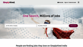 What Simplyhired.co.in website looked like in 2023 (This year)