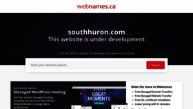 What Southhuron.com website looked like in 2023 (This year)