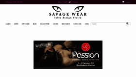 What Savage-wear.com website looked like in 2023 (This year)