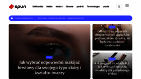 What Spun.pl website looked like in 2023 (This year)