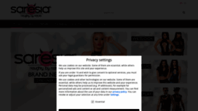 What Saresia.com website looked like in 2023 (This year)