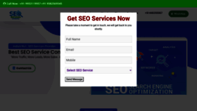 What Seoservicesranking.com website looked like in 2023 (This year)