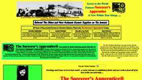 What Sorcerers-apprentice.co.uk website looked like in 2023 (This year)