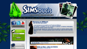 What Simsoucis.com website looked like in 2023 (This year)