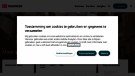 What Schenker.nl website looked like in 2023 (This year)
