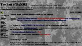 What Sansui.us website looked like in 2023 (This year)