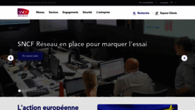 What Sncf-reseau.fr website looked like in 2023 (This year)