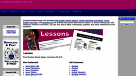 What Sundayschoolsources.com website looked like in 2023 (This year)