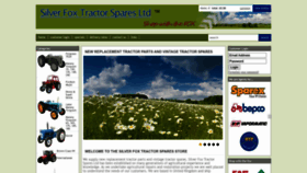 What Silverfoxtractorspares.com website looked like in 2023 (This year)