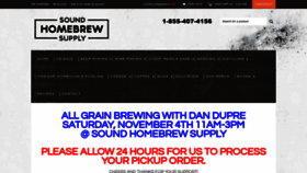 What Soundhomebrew.com website looked like in 2023 (This year)