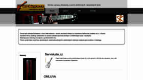 What Serviskytar.cz website looked like in 2023 (This year)