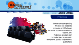 What Saosaimpresores.com website looked like in 2023 (This year)