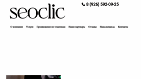 What Seoclic.ru website looked like in 2023 (This year)