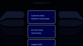 What Sitegadgets.com website looked like in 2023 (This year)