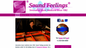 What Soundfeelings.com website looked like in 2023 (This year)
