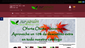 What Surgarden.es website looked like in 2023 (This year)