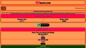 What Sdmatka.com website looked like in 2023 (This year)
