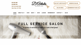 What Salondartista.com website looked like in 2023 (This year)