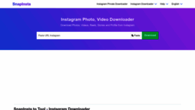 What Snapinsta.to website looked like in 2023 (1 year ago)
