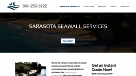 What Sarasotaseawallservices.com website looked like in 2023 (This year)
