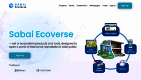 What Sabaiecoverse.com website looked like in 2023 (This year)