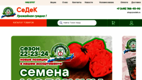 What Seedsmail.ru website looked like in 2023 (This year)