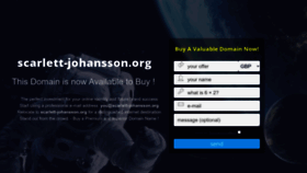 What Scarlett-johansson.org website looked like in 2023 (This year)