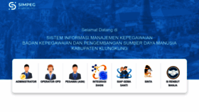 What Simpeg.klungkungkab.go.id website looked like in 2023 (This year)