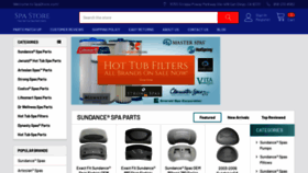 What Spastore.com website looked like in 2023 (This year)