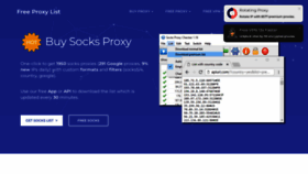 What Socks-proxy.net website looked like in 2023 (This year)