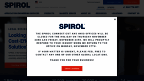 What Spirol.com website looked like in 2023 (This year)