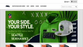 What Shopproseahawks.com website looked like in 2023 (This year)