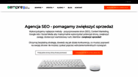 What Sempire.pl website looked like in 2023 (This year)