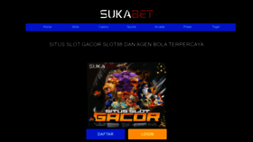 What Suka.bet website looked like in 2023 (This year)