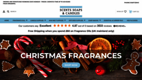 What Scentssoapsandcandles.co.uk website looked like in 2023 (This year)