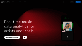What Songstats.com website looked like in 2023 (This year)
