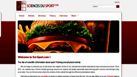 What Sci-sport.com website looked like in 2023 (This year)