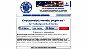 What Ssn-records.org website looked like in 2023 (This year)