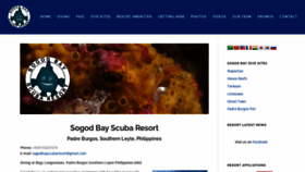 What Sogodbayscubaresort.com website looked like in 2023 (This year)